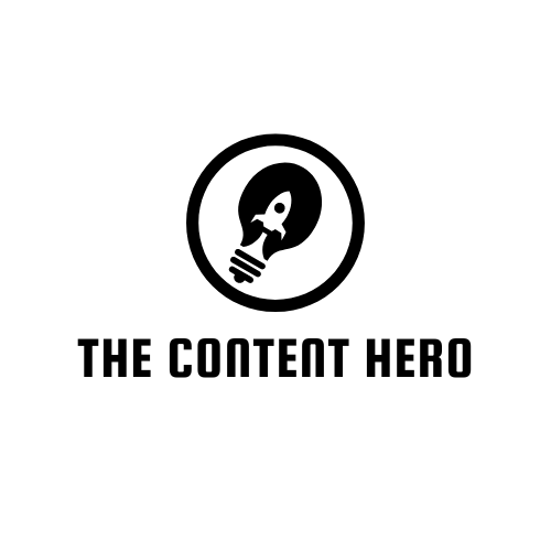 The Content Hero Black Logo